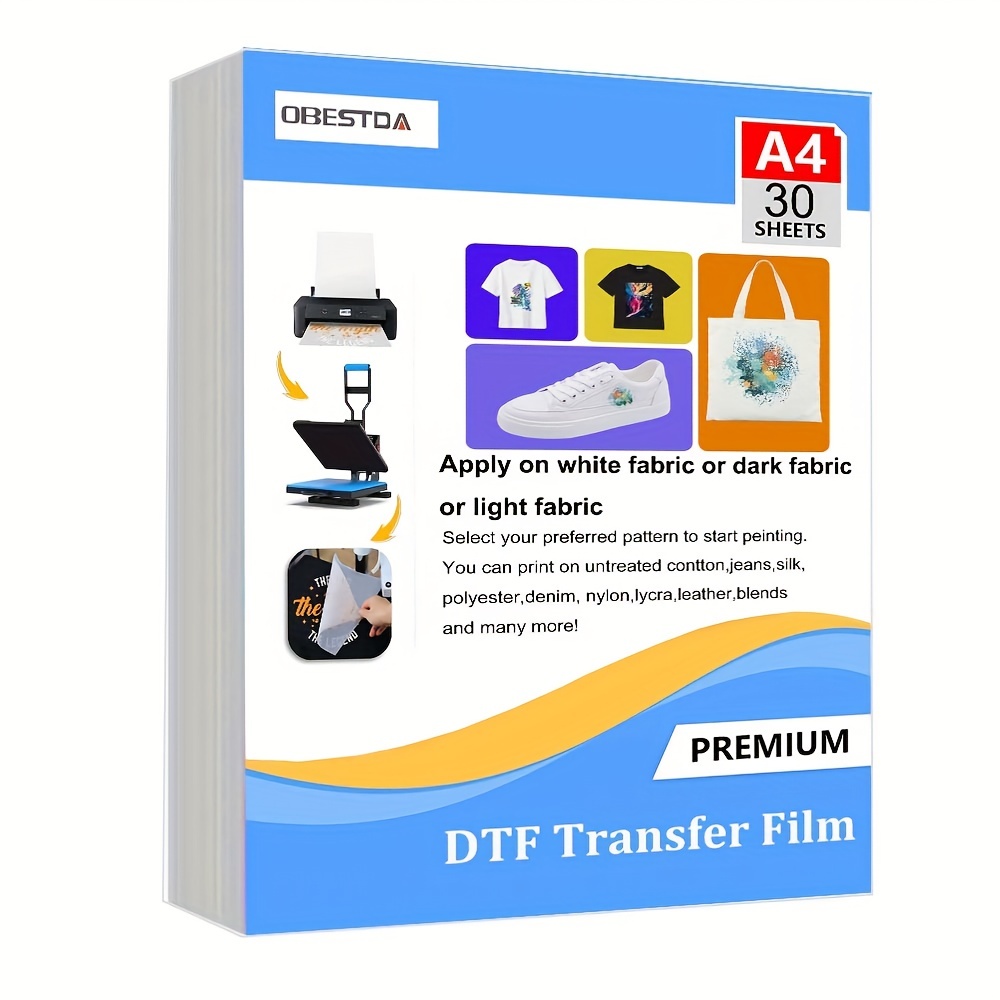 Dtf Film Roll A3 - A4 30 Pcs DTF Transfer Film