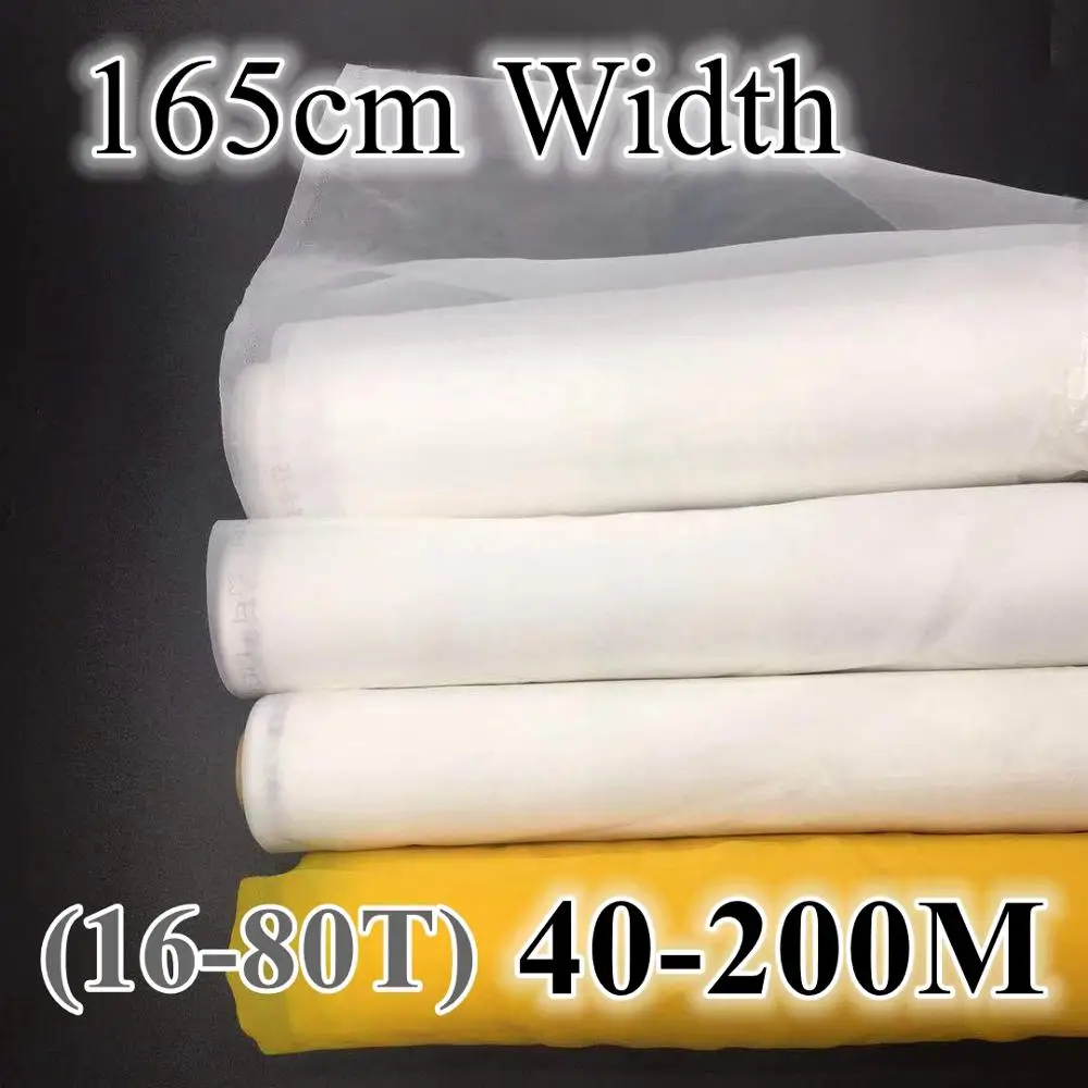 Commercial Fabric Printing - White Silk Screen Printing Mesh 60M/80M/100M/120M/140M/160M/180M/200M
