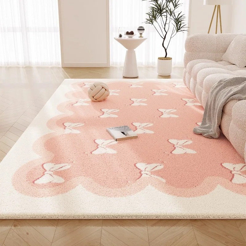Printing On Commercial - Sweet Pink Living Room Carpet Large