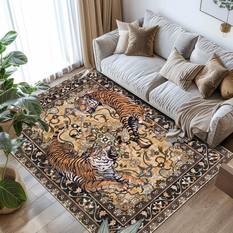 Nordic Retro Tiger Design Livi - Printing On Commercial 评论和价格