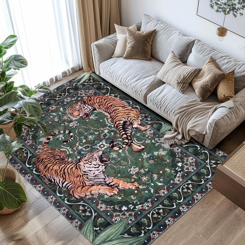 Nordic Retro Tiger Design Livi - Printing On Commercial 评论和价格