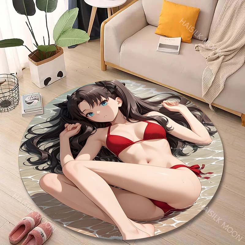1PC Red bikini on beach Print  - Printing On Commercial 评论和价格