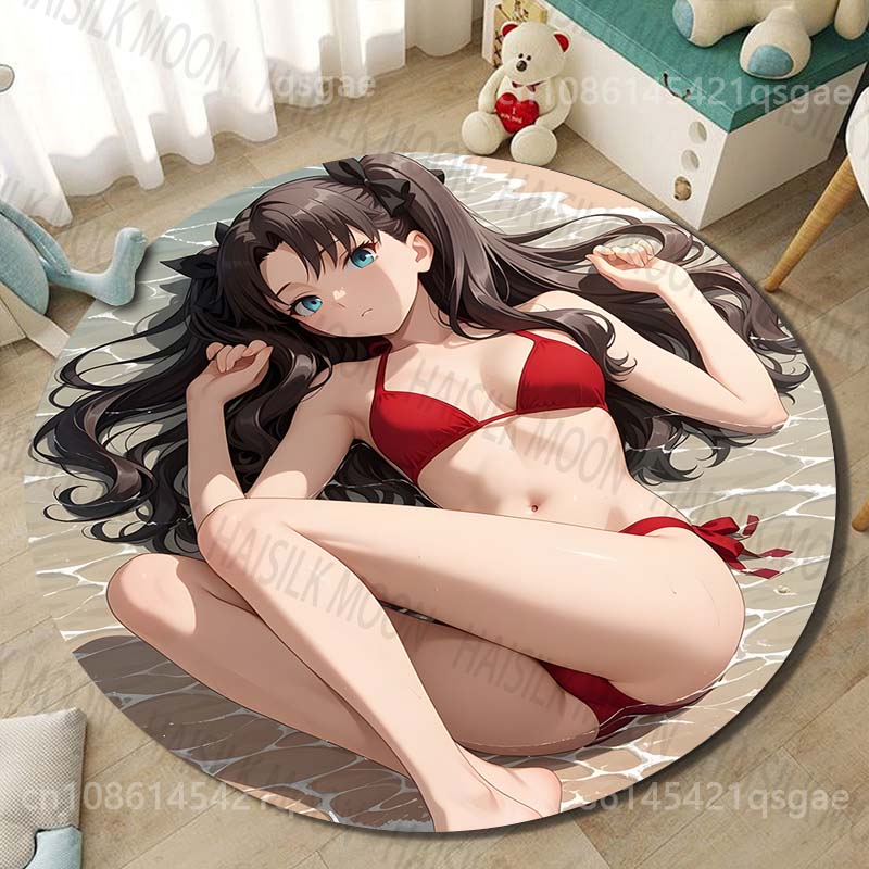 1PC Red bikini on beach Print  - Printing On Commercial 评论和价格