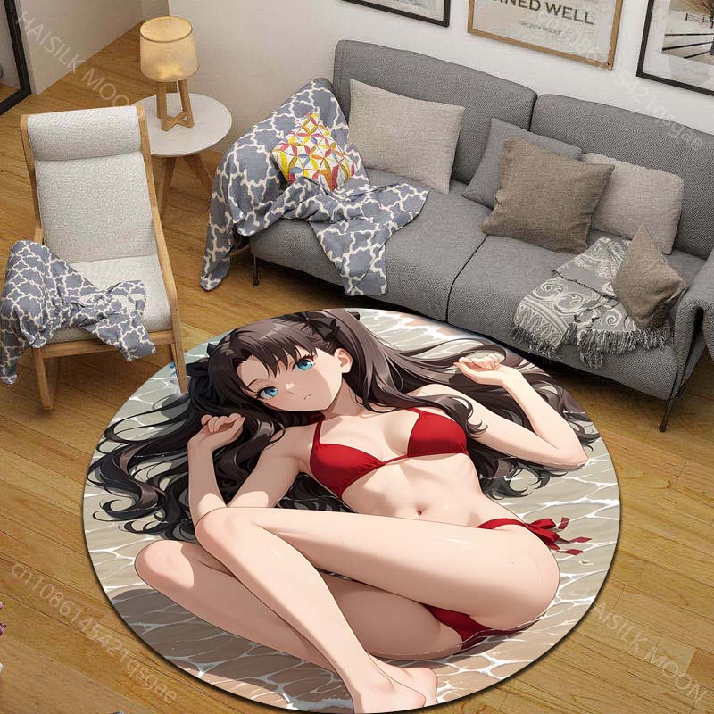 1PC Red bikini on beach Print  - Printing On Commercial 评论和价格