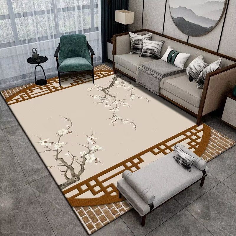 Chinese Style Large Area Flowe - Commercial Fabric Printing 评论和价格