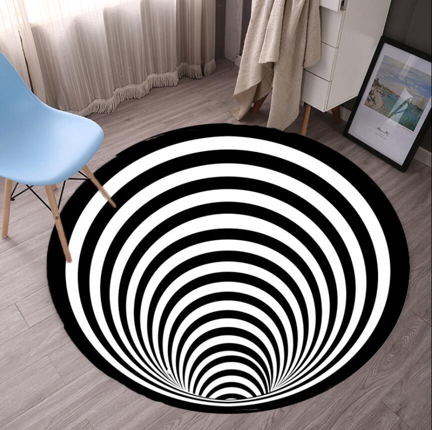 Geometric Bedroom Rugs Black W - Commercial Fabric Printing 评论和价格