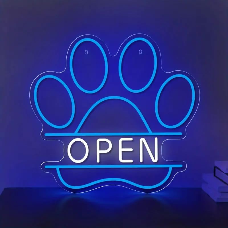 LED Neon Sign USB Dimmable Paw - Commercial Printing Shop 评论和价格
