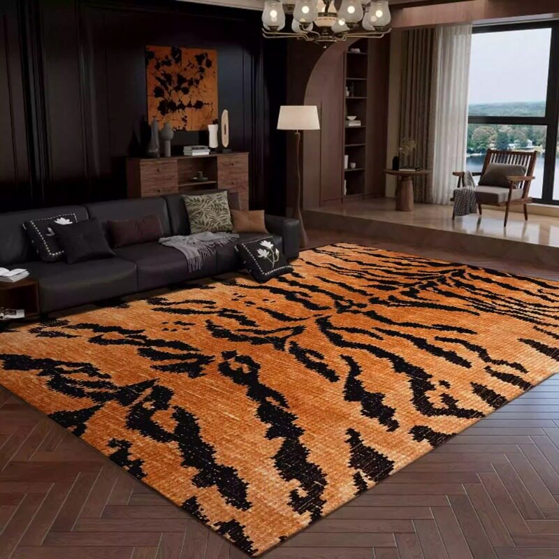 Retro Leopard Print Living Roo - Printing On Commercial 评论和价格