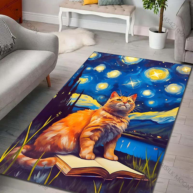1PC Cat sitting on book under  - Printing On Commercial 评论和价格