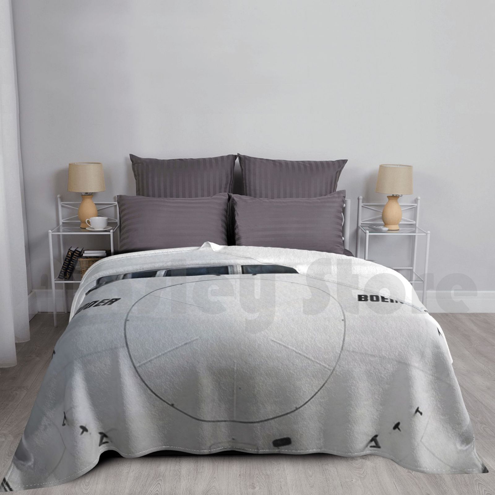 Boeing 777 Nose View Blanket F - Commercial Fabric Printing 评论和价格