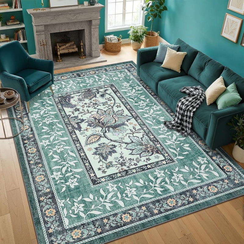 Retro Plant Print Carpet for L - Printing On Commercial 评论和价格