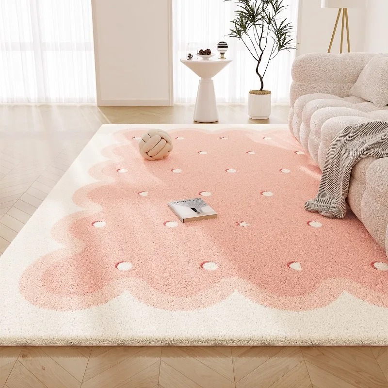 Sweet Pink Living Room Carpet  - Printing On Commercial 评论和价格